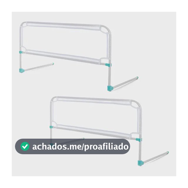Kit 02 Telas Grades De Proteção Cama Normal Box Colchão Bebê Branco Lisa