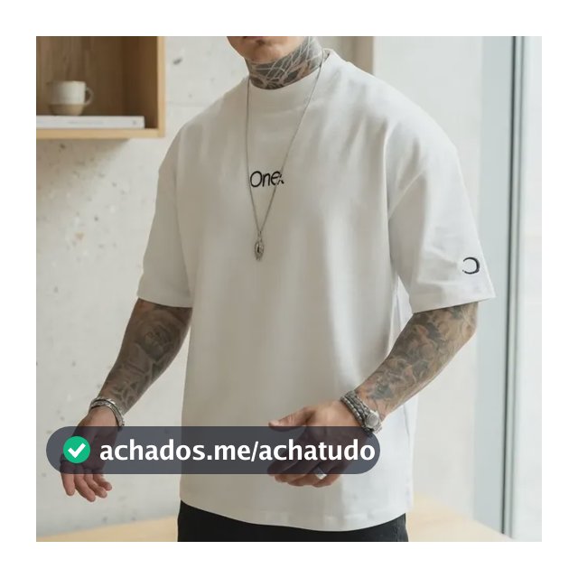 Camiseta Oversized One Estilosa Confortavel Camisa Grande