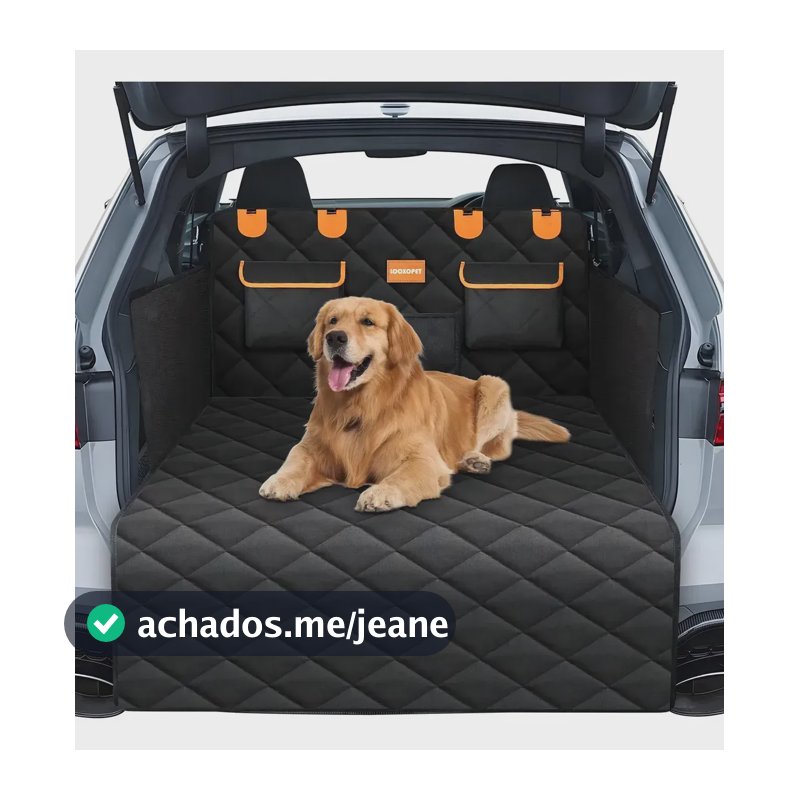 Capa Protetora Banco Carro Pet Para Porta-malas Universal Impermeável Antiderrapante 4EM1