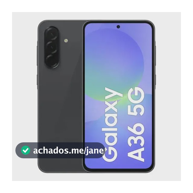 Smartphone Samsung Galaxy A36 5g 128gb 6gb Ram Câmera Tripla De Até 50mp Selfie De 12mp Ip67 Super Amoled 6.7'' Nfc Recursos Ai Android E Segurança Snapdragon - Preto