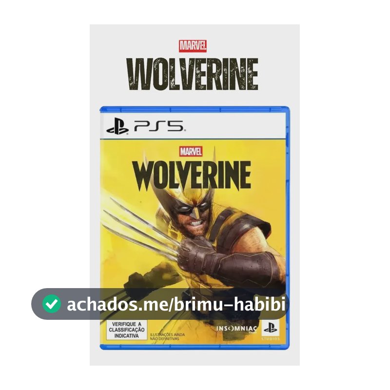 Wolverine Ps5 Jogo Do Wolverine Mídia Física