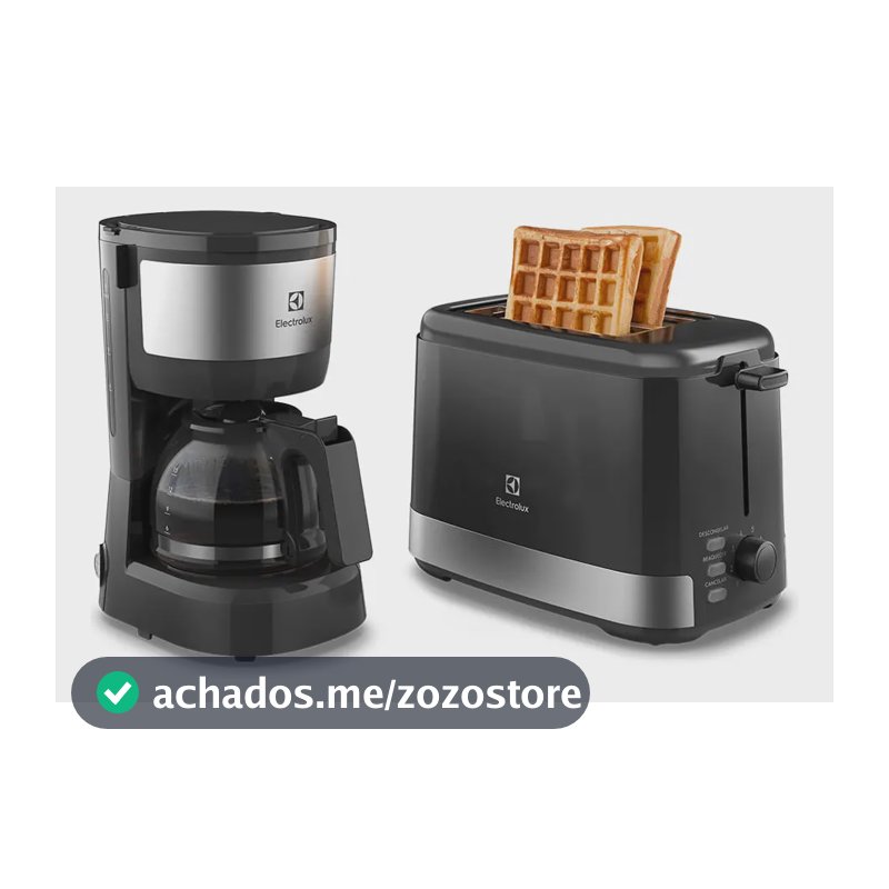 Cafeteira Elétrica Electrolux 15 Xícaras ECM10 + Torradeira 8 Níveis Efficient ETS10 Kit Café da Manhã Electrolux