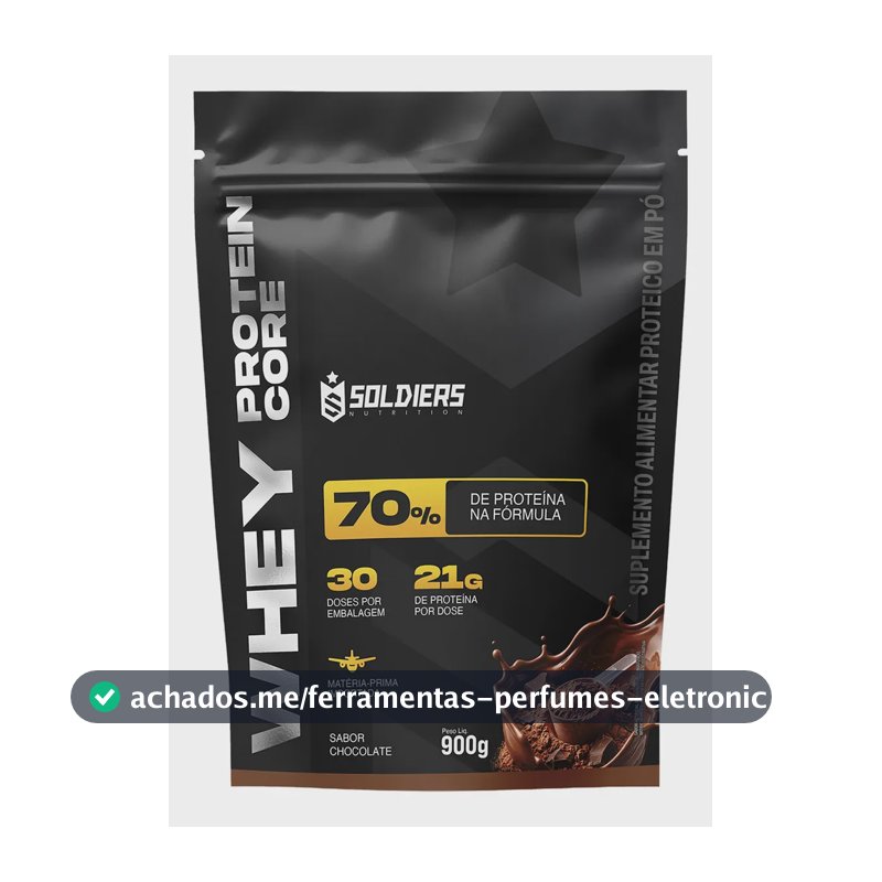 Whey protein Soldiers Nutrition em pó sabor Chocolate x 900g