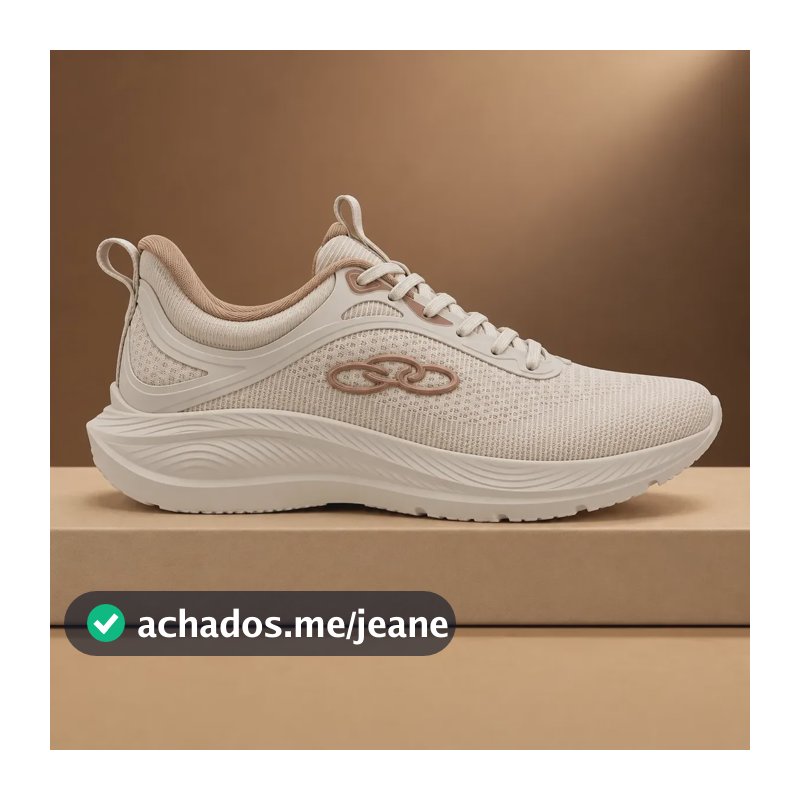 Tênis Olympikus Vibe Feminino Confortável Esportivo Leve Arenito 36 Br
