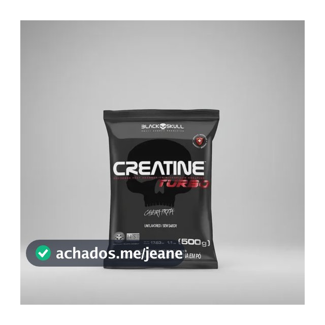 Creatine Turbo 500g Refil Black Skull Usa Sem Sabor