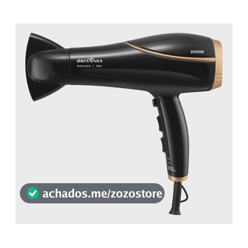 Secador de Cabelos Britânia 3 Temperaturas 2100W BSC2250 Bivolt