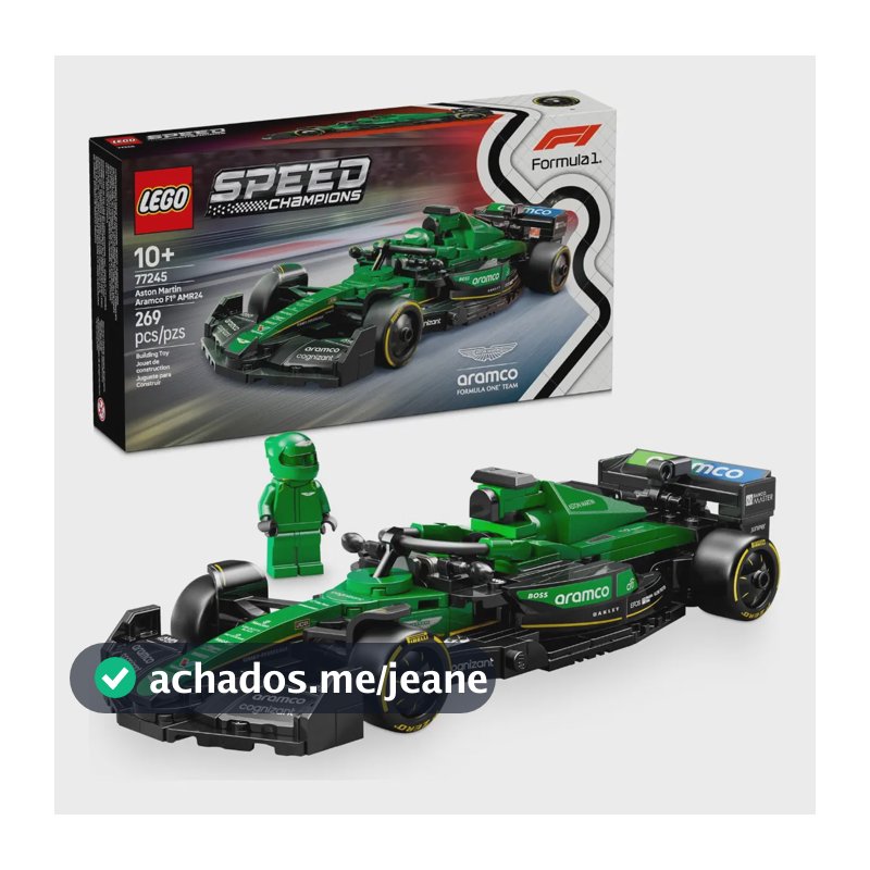 Lego Speed Champions Carro De Corrida Aston Martin Aramco F1 Amr24 77245; Carro De Fórmula 1 269