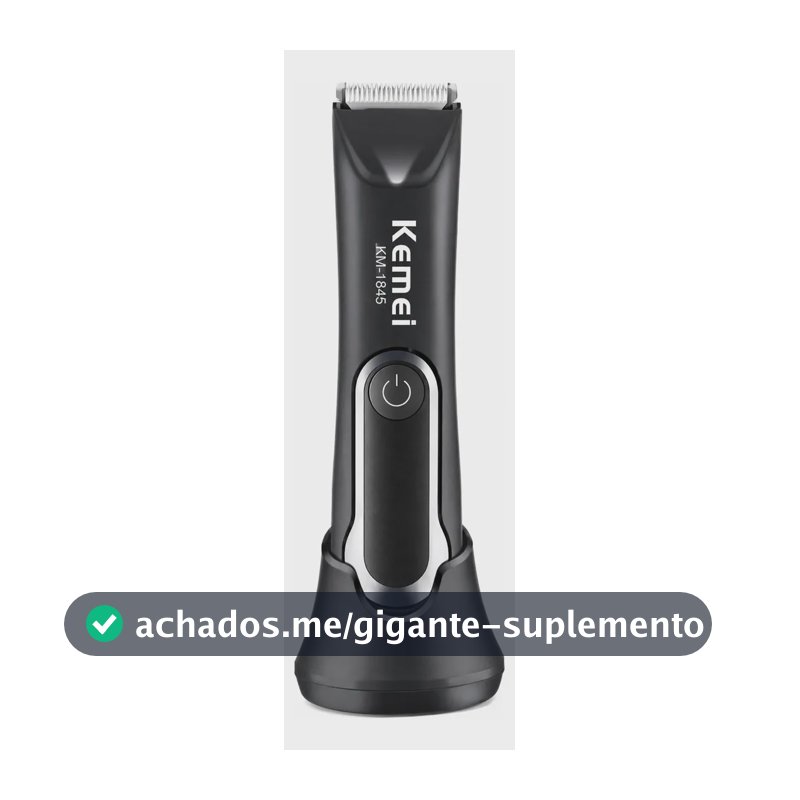 Máquina Kemei KM-1845 Sem Fio Recarregável
