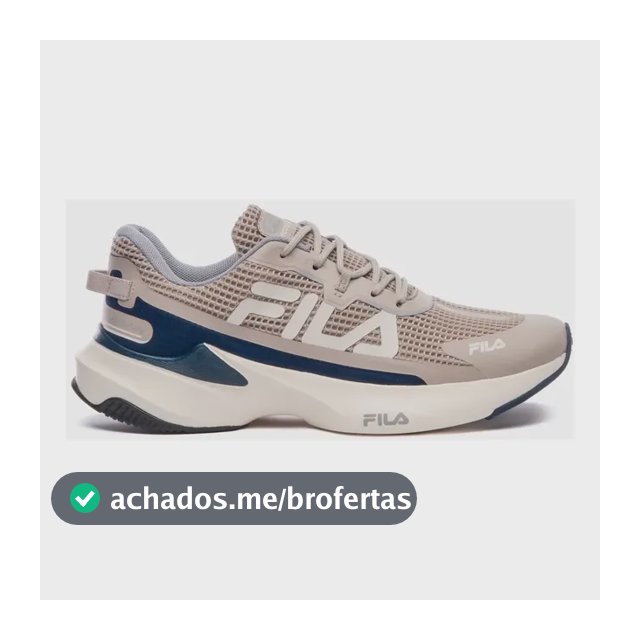 Tênis Masculino Recovery Fila Castanho Claro/bege Claro/marinho Liso 42 Br