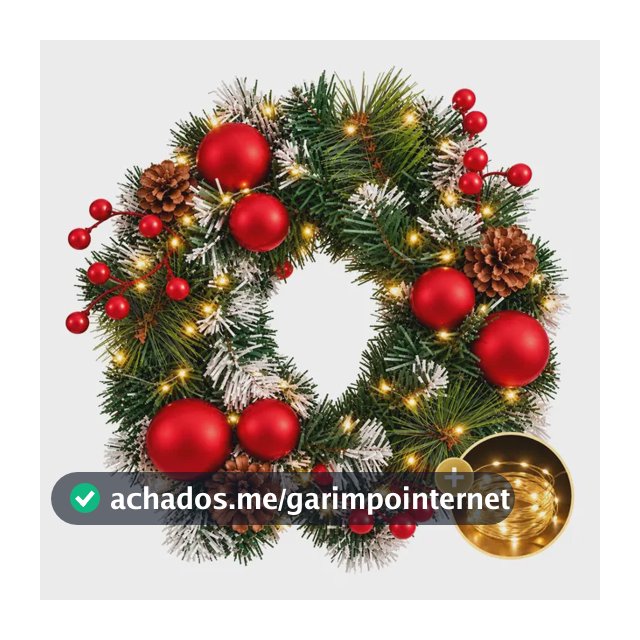 Guirlanda Natal Decorada Pronta Cheia Natalina Grande Luxo