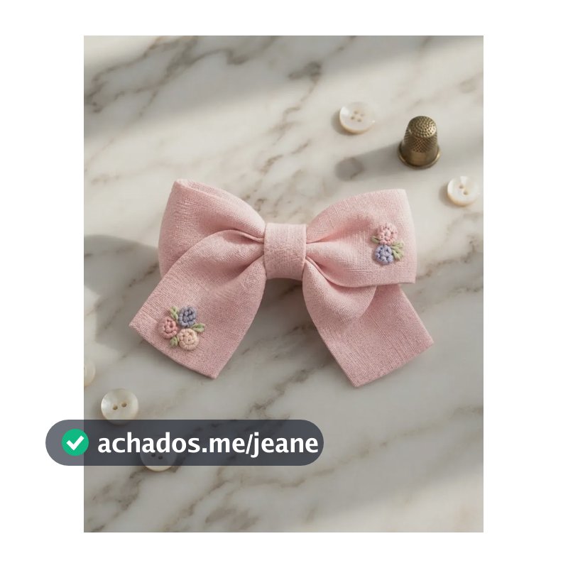 Laço Para Cabelo Ca Atelier Rosa