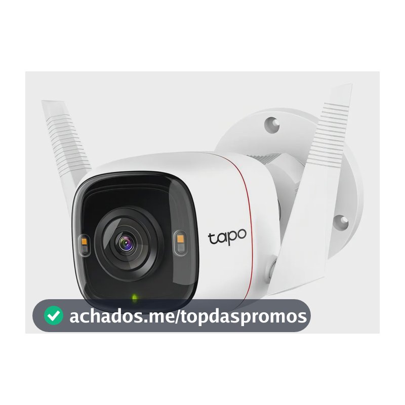 Câmera de Segurança Wi-Fi Externa TP-Link Tapo C320WS 2K 4MP IP66 Branco