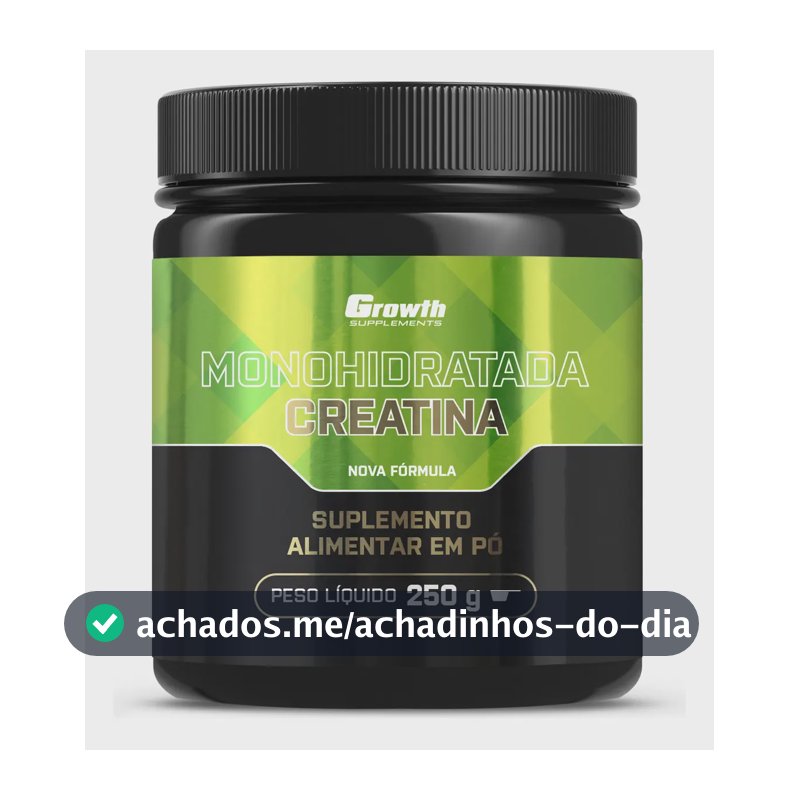 Creatina Growth Supplements Monohidratada em pó Sem sabor x 250g