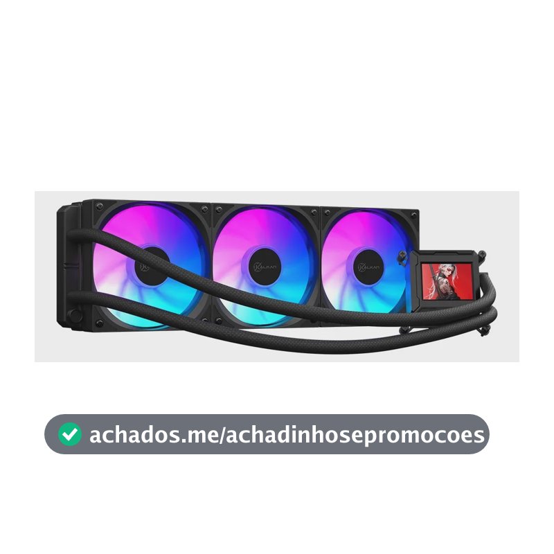 Watercooler Kalkan 360mm Argb Aura Lcd 360 Preto
