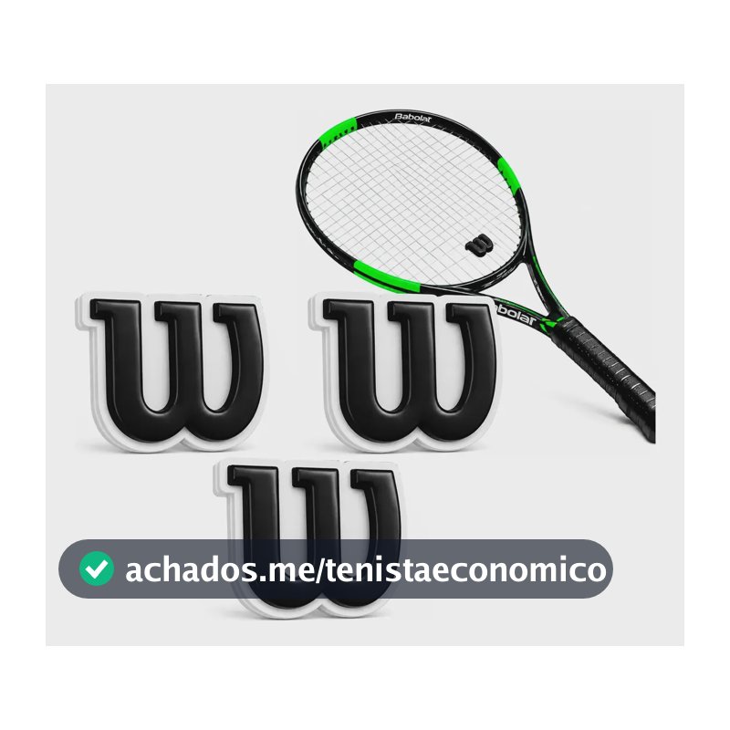 Antivibrador Para Raquete De Tênis Wilson  3 Unidades Preto Preto