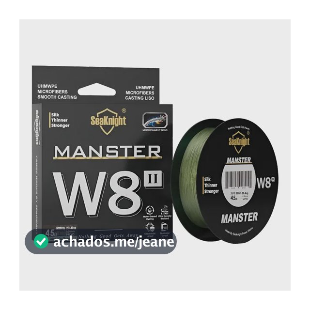 Linha De Pesca Multifilamento 500m 8 Fios Monster 8x Verde