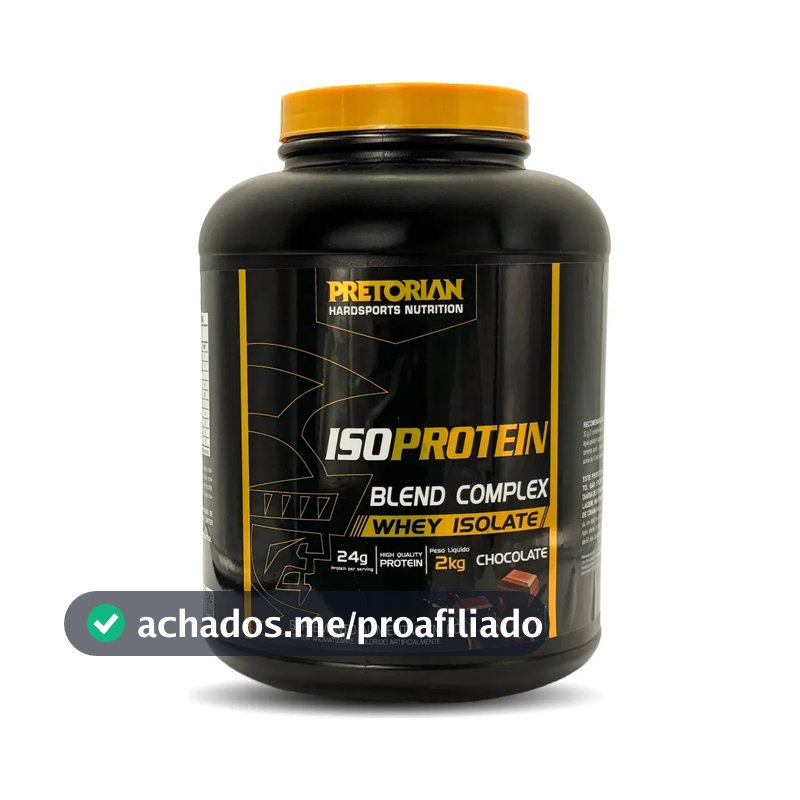 Whey Protein Isolado Iso Protein Blend Complex 2kg Pretorian Sabor Chocolate