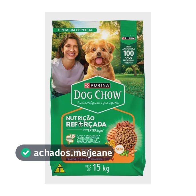 Alimento Ração Dog Chow Raças Pequenas 15kg Sabor Carne, Frango E Arroz
