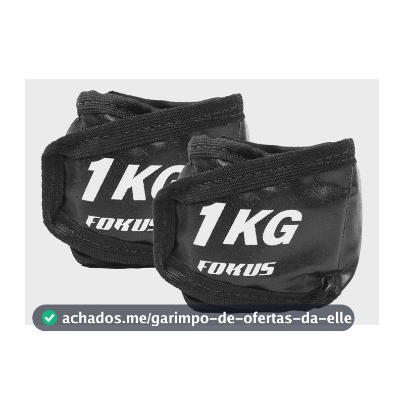 Par Caneleira 1kg Tornozeleira De Peso Exercícios Fitness