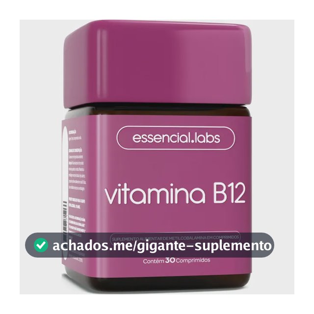 VITAMINA B12 Metilcobalamina - Fórmula com Máxima Pureza e Concentração - 30 Doses