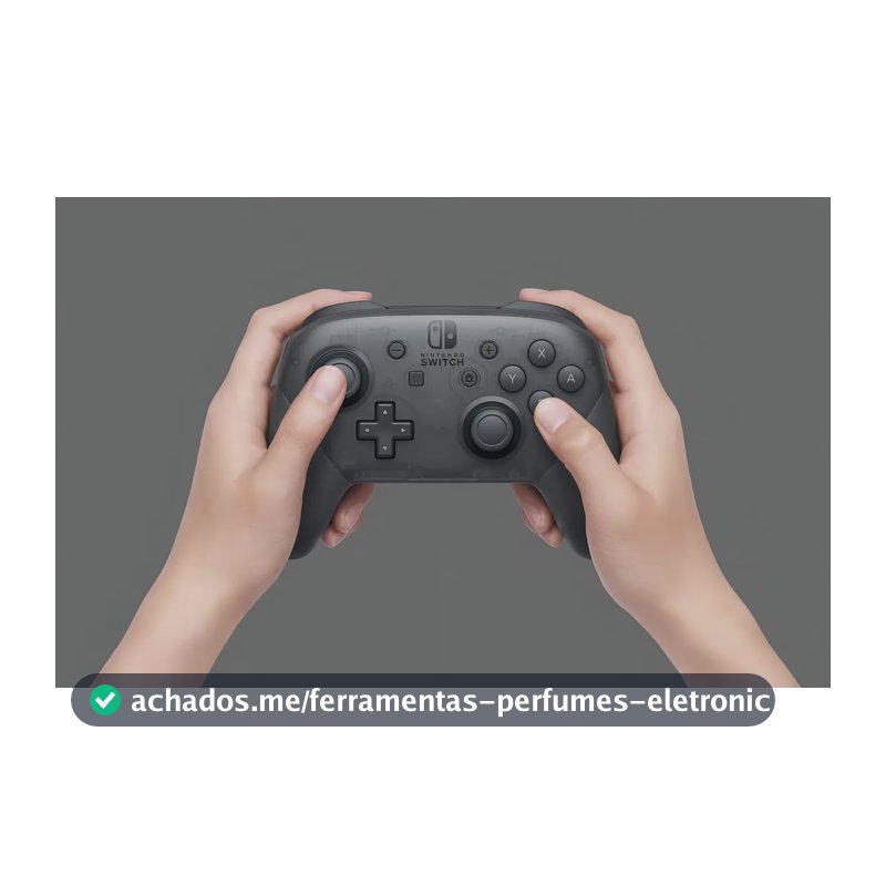 Controle Pro Nintendo Switch Sem Fio Bluetooth Ergonomico e Preto