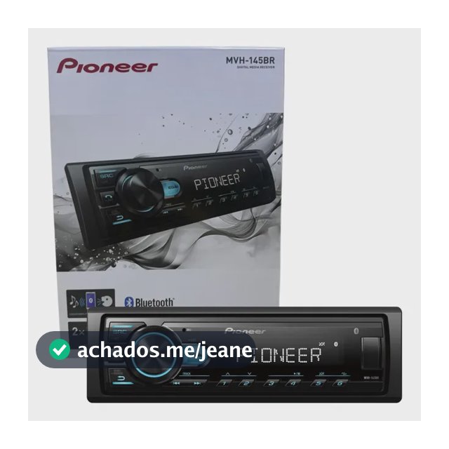 Rádio Pioneer Mvh-145br Com Usb Bluetooth Automotivo Mp3