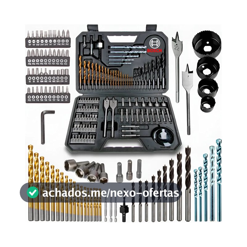 Jogo De Brocas Bits 103 Peças Bosch Com Maleta Profissional