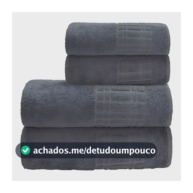 Jogo De Toalha Banho 4 peças 100 Algodão 400 gr/m Loft Camesa