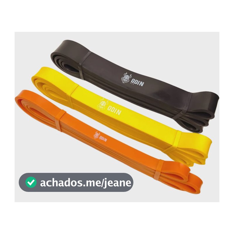 Kit Super Band 3 Intensidades Odin Fit Elasticos Power Cross
