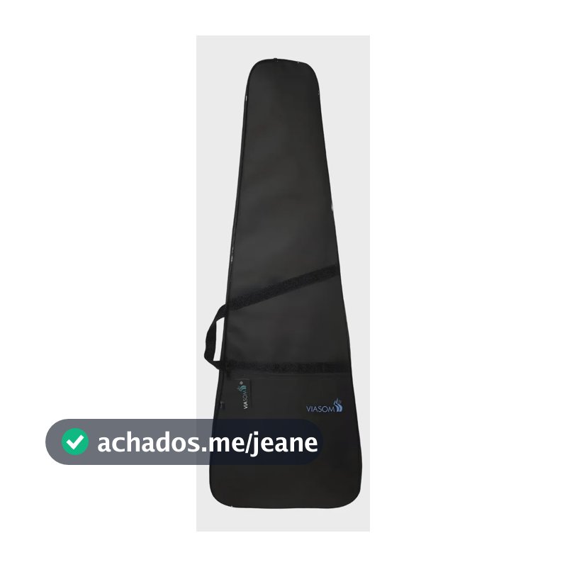 Capa Bag Contrabaixo Simples C107s Viasom C/ Alça Cor Preto