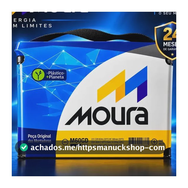 Bateria Moura  M60gd 60ah 12v Automotiva Original Direito