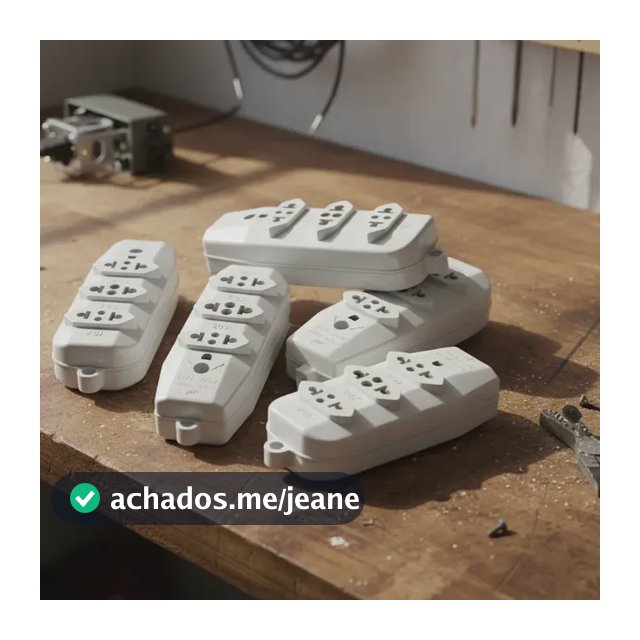 Kit Com 4 Extensão Regua Com 3 Tomadas 10a/20a Bivolt