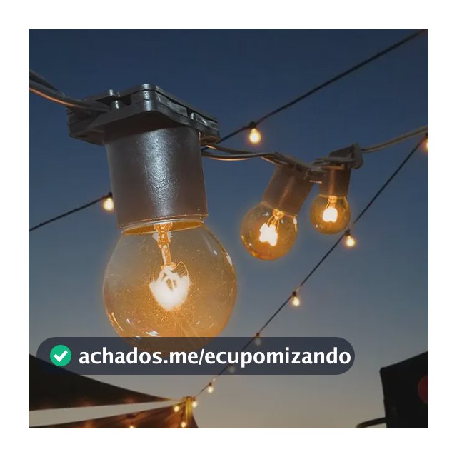 Varal De Luzes 20 Metros Festao Com Lampadas Ja Inclusas