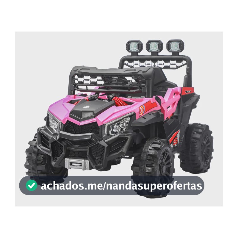 Mini Quadriciclo Elétrico Com Luz/som Sport Rosa Maxi Toys