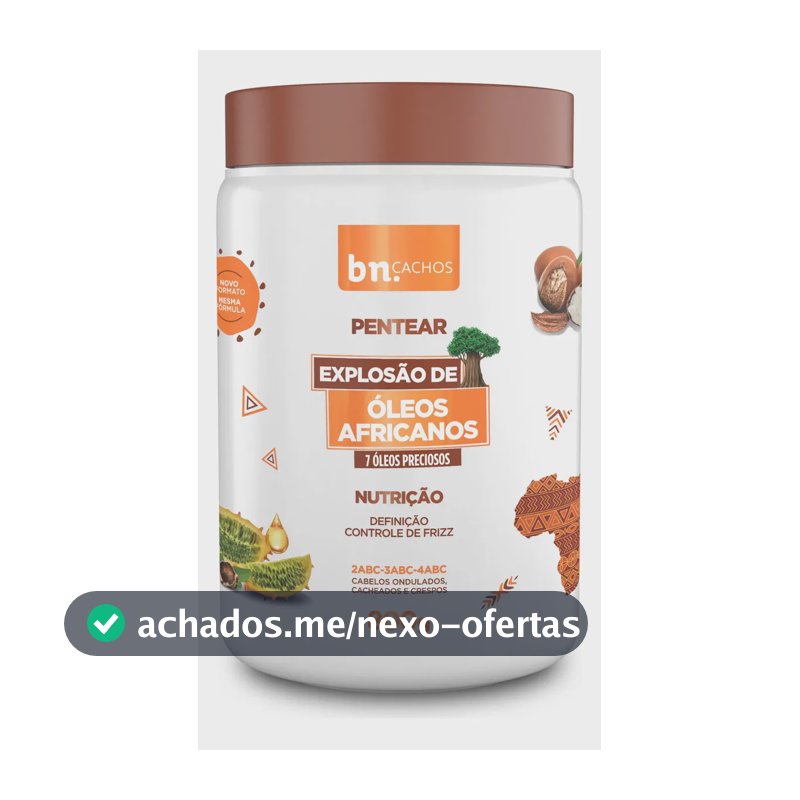 CCreme de Pentear Explosão de Óleos Africanos 800g | bn.Cachos