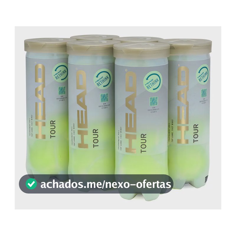 Bola De Tênis Head Tour Kit Com 06 Tubos