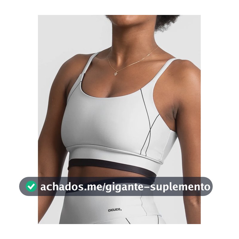 Top Alcinha Academia Feminino Fitness Alta Sustentação Cinza Liso P