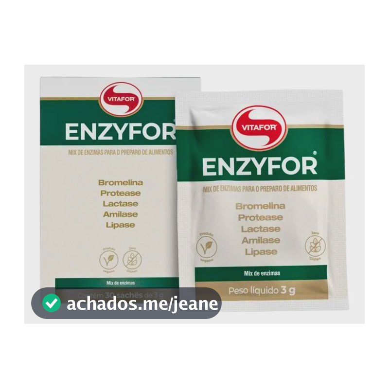 Enzyfor 30 Sachês 3g Sem Sabor Vitafor Sem Sabor