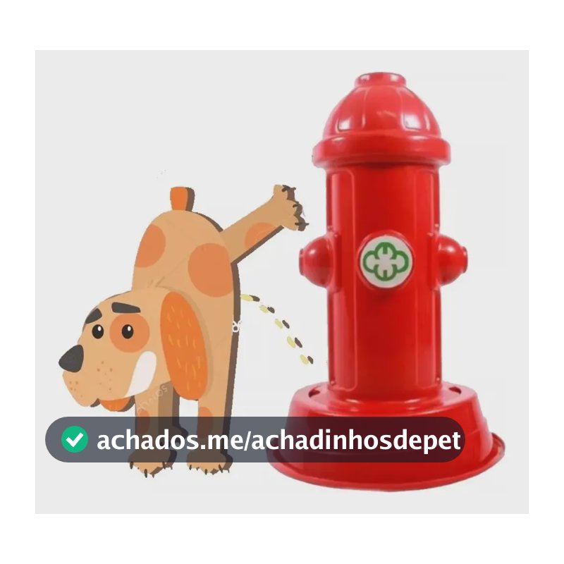 Postinho Cone Educador Sanitário Pet Xixi Promoção Vermelho