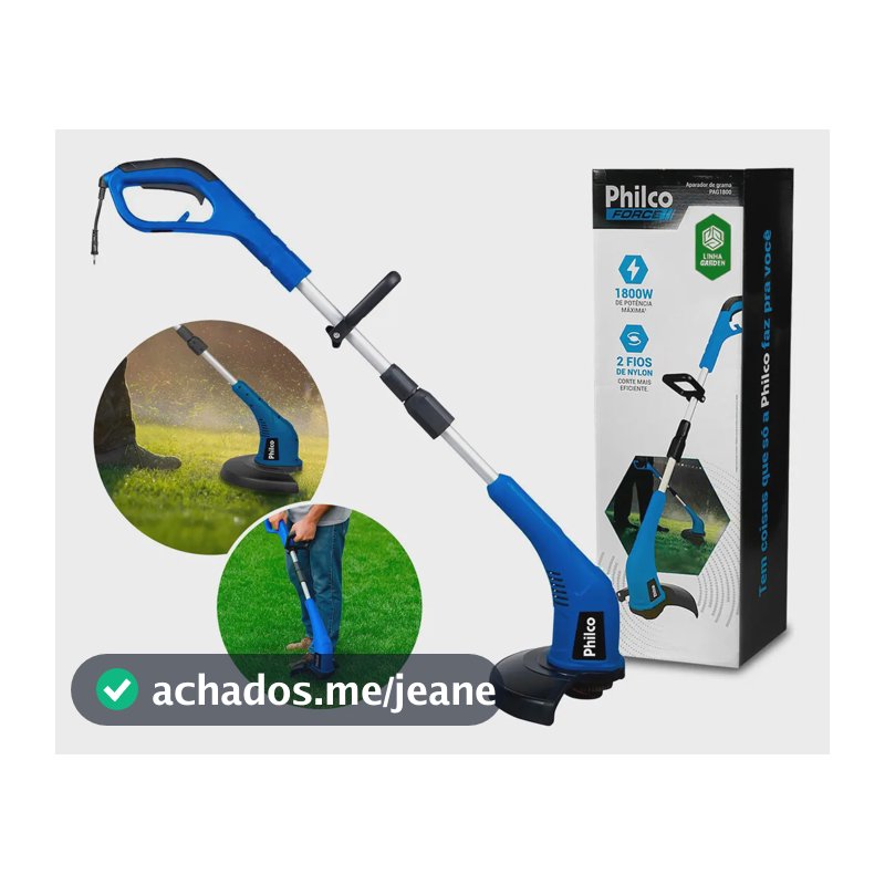 Aparador Cortador De Grama Bipartido Saida De Fio Dupla 1800w Pag-1800 Philco