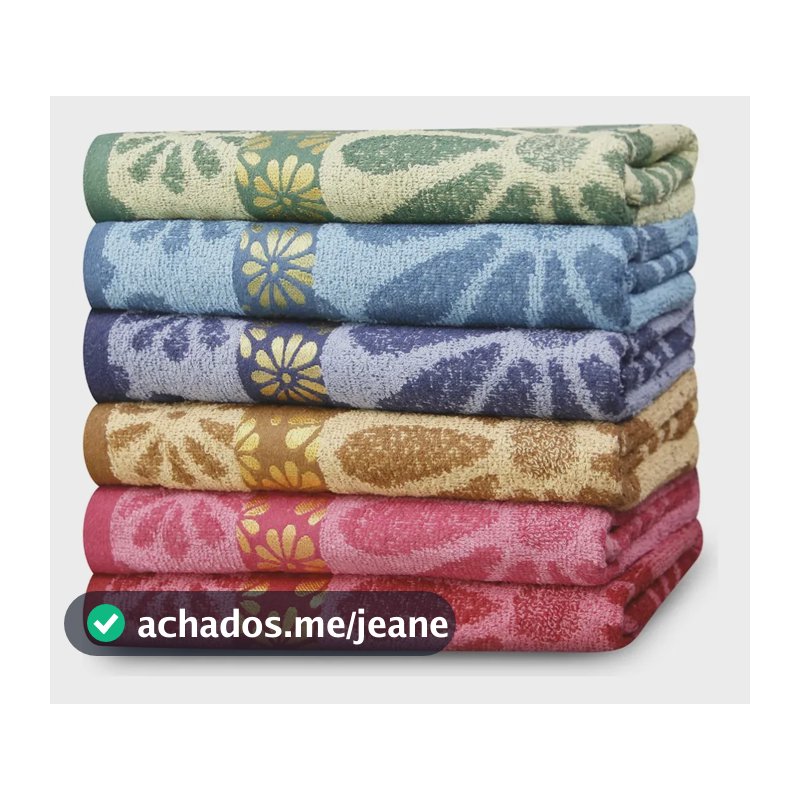 Kit Até 5 Toalhas De Banho Estampada Grande 140x70 Macia 5 Toalhas De Banho Grande