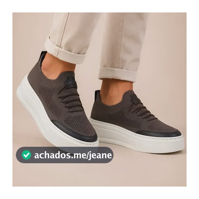 Slip On Knit Masculino Palmilha Em Gel Casual Respirável