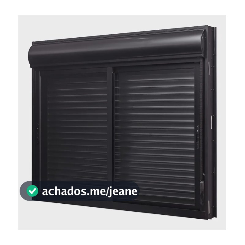 Janela De Aluminio Veneziana Com Persiana Integrada Wt Aço Cor Preto