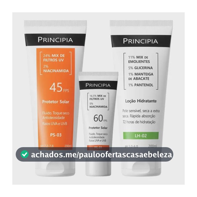 Principia Kit Praia Trio Lh-02 + Protetor Solar