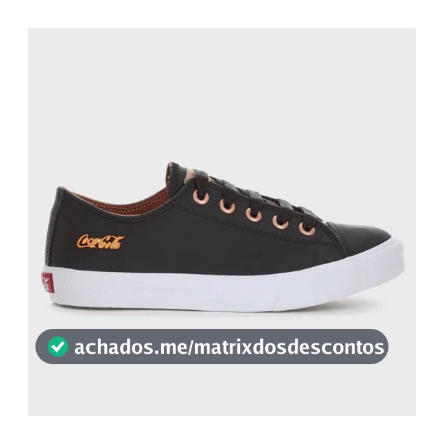 Tênis Feminino Coca Atlanta Couro Clean Moderno Estiloso