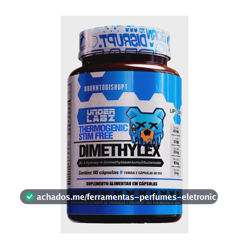 Suplemento Alimentar Under Labz Dimethylex Stim Free Sem Cafeína Com 60 Cápsulas
