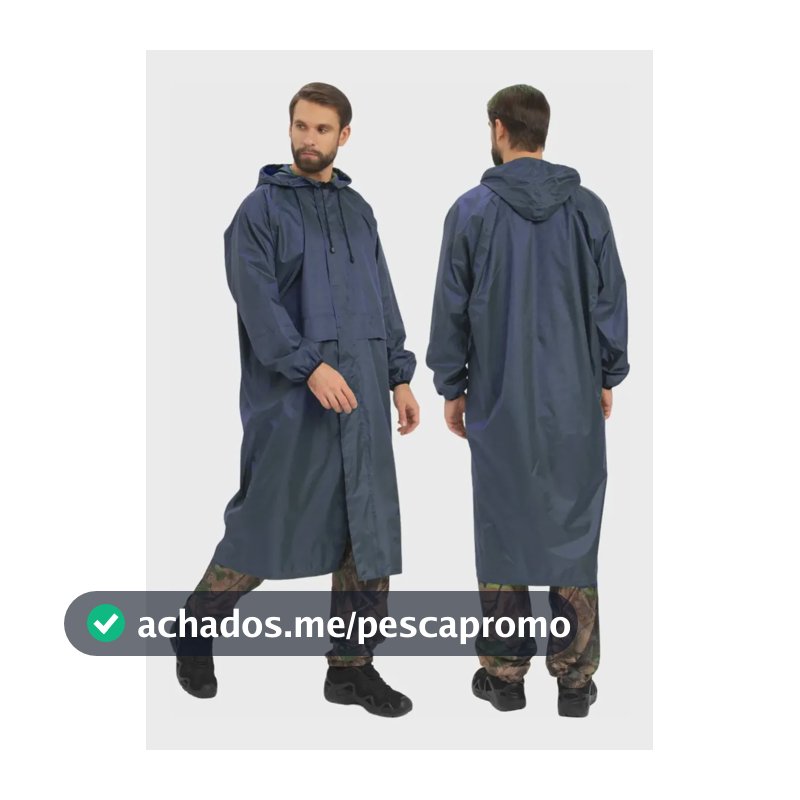 Capa De Chuva P/ Pesca Pescaria Militar Reforçada Epi Oferta Azul-escuro