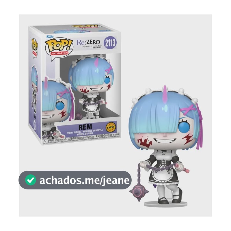 Boneco Re:zero 2113 Rem Colecionável 3+ Funko