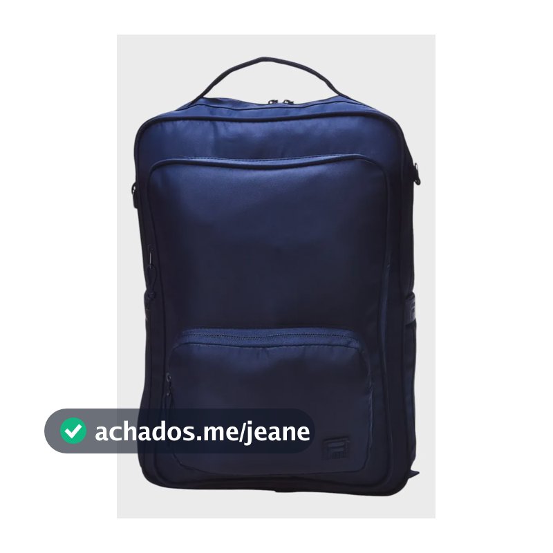 Mochila Masculino E Feminino Smart Eleganza Fila Marinho Liso