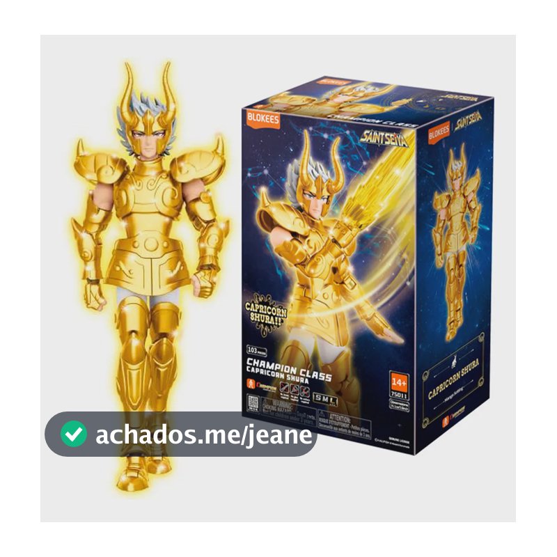 Boneco Blokees Saint Seiya Champion Class Capricorn Shura
